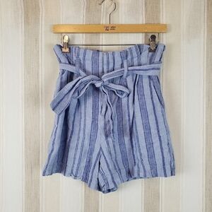 A New Day Linen Blend Paper Bag Shorts Size‎ Extra Small